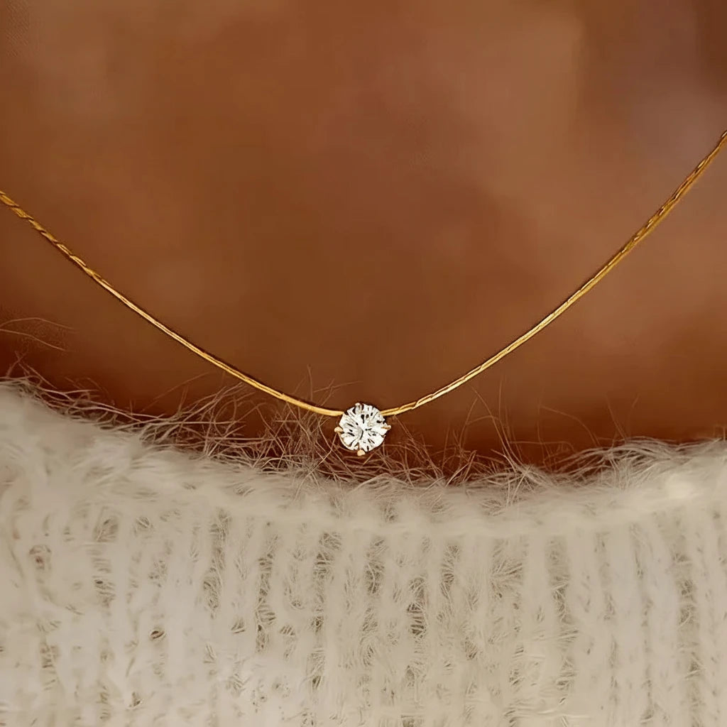 Collier Solitaire Zircon