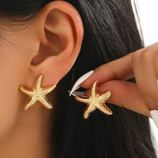 Boucles d'Oreilles Étoile de Mer